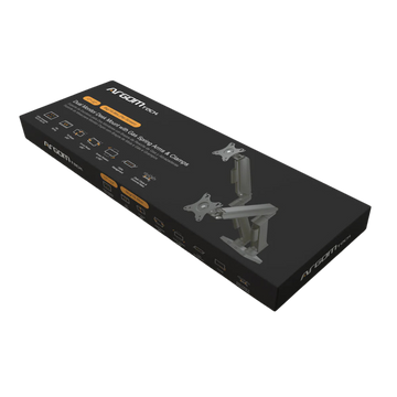 Argom 17” – 32” Gas Spring Dual Monitor Arm (ARG-BR-1615)